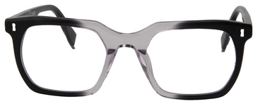 Men Insignia Eyeglasses : Ayuba - Transparent Black - SpecSMART Eye Clinic (Front View)